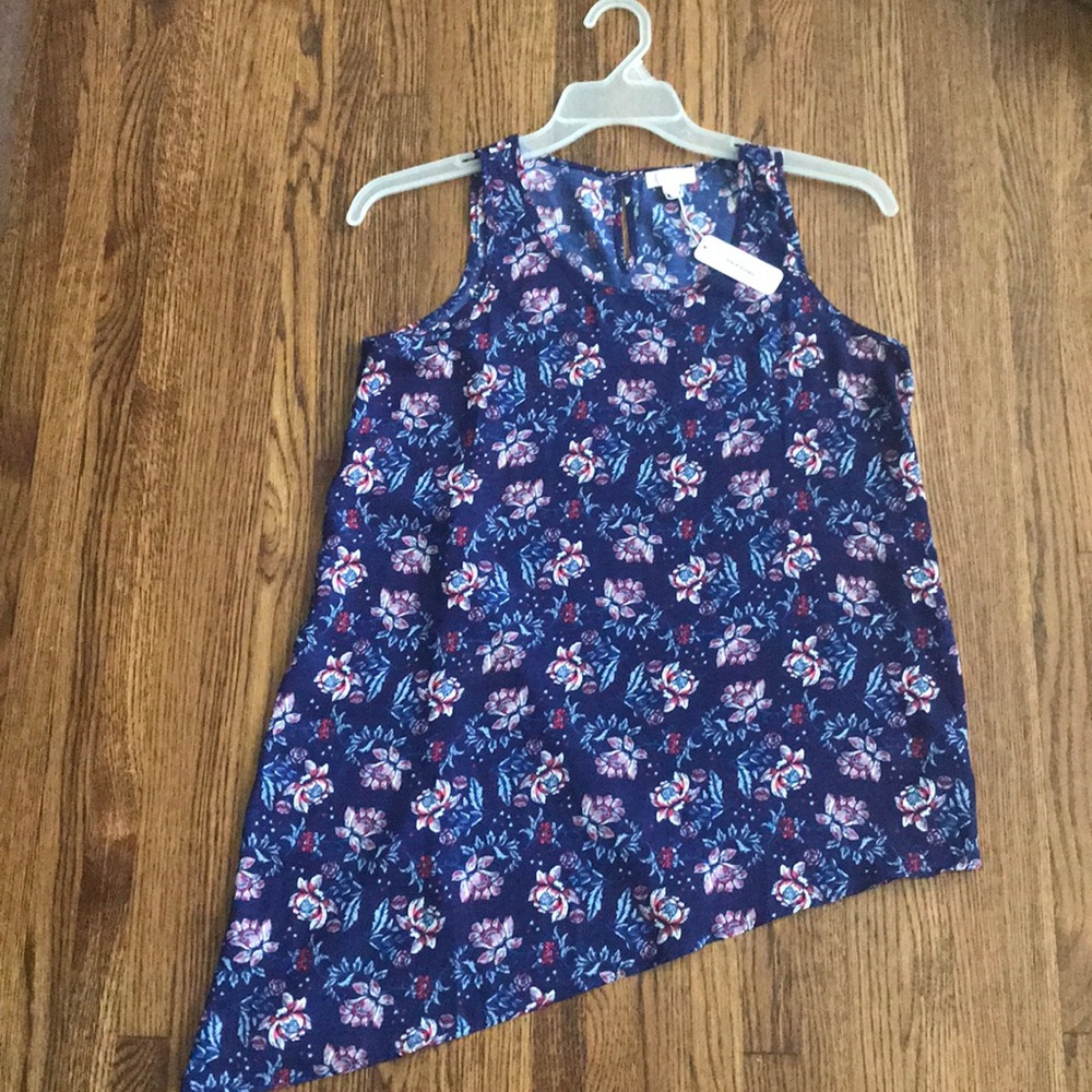 Asymmetrical Flower Top